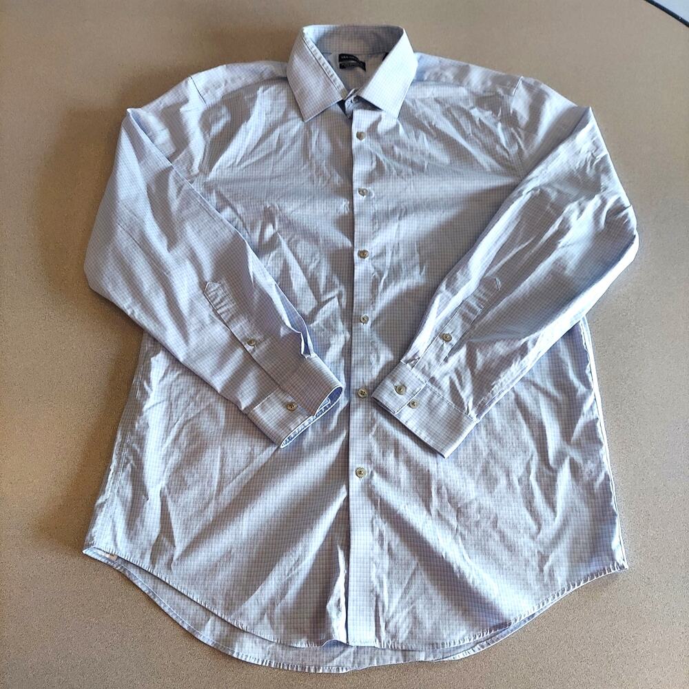 Van Heusen Button-Up Shirt Mens Large 32/33 16-16.5 Slim Fit